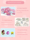 3D DIY Kulübe Evi Yapı Modeli Bulmaca Oyuncak - Büyük İki Coco'nun Evi Oturma Odası Yatak Odası - 5