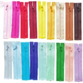 Bebek Kıyafetleri Mini Fermuar - Mor - 7cm - 6
