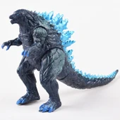 Canavara Kafalı Kertenkele Yürüyücü vs Kral Kong Taşınabilir El Oyuncağı - Şüpheler Yıldızı Mavi Godzilla [17cm Geliştirilmiş Versiyon] - 1