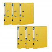 Büro Klasör Sarı Dar Noki Sarı Büro Klasörü Halkalı 6 Adet thumbnail 1