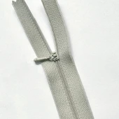 Bebek Kıyafetleri Mini Fermuar - Pozitif Gri - 10cm - 1