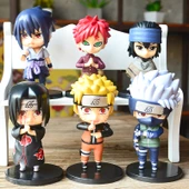 Naruto El Yapımı Model Q Versiyon Bebek Süsleri Hediye Kutusu - Grup A 6 Huoying, Siyah hediye kutusu - 1