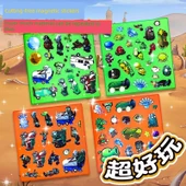 Bitkiler ve Zombiler Magnetik Çıkartma Sessiz Kitap - Bitki Zombi 2 Buzul Dünyası - 4