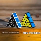 Piramid Üçüncü Seviye Bulmaca - Qiyi Qiming S2 Piramidi Neon Renk - 2