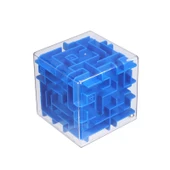 3D Labirent Küp Top Zeka Oyuncağı - Su Sarısı 8 Yüz-Large - 6