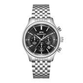 Slazenger SL.09.2487.2.02 Quartz Çelik Gri Siyah Kadran 41 mm Erkek Kol Saati - 1
