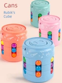 Sihirli Fasulye Parmak Dönme Gyro Rubik Küp Bulmaca Oyuncak - Rubik Küp Fasulye İki Kombinasyon 7 - 2
