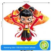 Nezha Uçurtması 1.4 m Nezha Düşen Dünya +700 m Noodle Tekerlek - 1