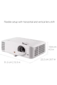 ViewSonic UHD Ev Sineması DLP Işınlayıcı (4K, 3,200 ANSI Lümen, 2x HDMI, 10 Watt Hoparlör, )Beyaz - 7