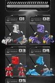 Dijital Dönüşüm Robot Araba Mühendislik Araç Oyuncak 1-2-3-4-5 Dijital Blok Penta Robot C991-1A - 9