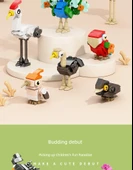 Deniz Hayvanları Dinozor Böcek Dünyası Küçük Parçalı Yapı Blokları - Askeri Mühendislik Tam Set 7 Büyük Kutu - 9