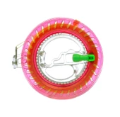 El Tipi Uçurtma İpi Sarma Aracı - 18cm Kesik Tekerlek - 260m Sarı İp - Beyaz Sap - 8