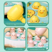 Çocuklar için Whac-A-Mole Oyuncağı - Kurbağa 2 Çekiçli ve 5 Katmanlı Hamster - 3
