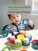 Montessori Geometrik Şekil Eşleştirme Seti - Çiçek Şekli Renk Tanıma thumbnail 10