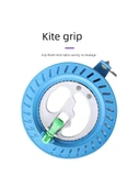 El Tipi Uçurtma İpi Sarma Aracı - 18cm Kesik Tekerlek - 260m Sarı İp - Beyaz Sap - 5