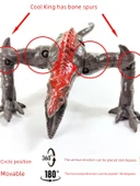 Canavara Kafatası Kertenkele Yürüyücü - Yıldız Mor Godzilla 17cm Geliştirilmiş - 3