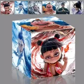Nezha Büyülü Çocuk Yaratıcı Rubik Küpü - [3 Paket] Şeytan Çocuk Deniz + Şeytan Çocuk Dünyaya İniş + Çizgi Film Şeytan Çocuk thumbnail 3