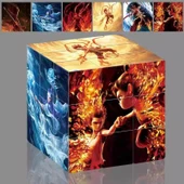 Nezha Büyülü Çocuk Yaratıcı Rubik Küpü - [3 Paket] Şeytan Çocuk Deniz + Şeytan Çocuk Dünyaya İniş + Çizgi Film Şeytan Çocuk thumbnail 4