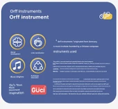 Orff Perküsyon Çift Taraflı Kırmızı Tamburin 6 inç - 9