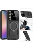 Coverzone Xiaomi Redmi 14C ile uyumlu Kılıf Joy Joy Standlı Lens Korumalı 360 Yüzük Aparatı - 2