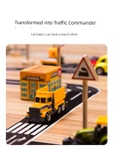 Çocuklar için Trafik Simülasyonu Oyun Seti - Yatay Akustik Optik Trafik Işığı - 5
