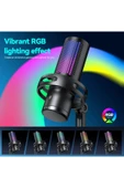 Coverzone Bilgisayar Masaüstü Mikrofon Semi Pro Tak Çalıştır Usb Kablolu Vlog Canlı Yayın Yanmai Gm7-b - 8