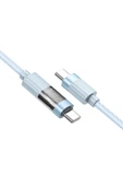 Borofone iPhone ile Uyumlu 60W Şarj ve Data Kablo Type-C to Type-C - 1.2 Metre - BU46 - 2