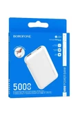 Borofone 5000mAh Powerbank Dual input, Dual Output Güç Bankası iPhone ile Uyumlu Şarj Led Gösterli BJ34 thumbnail 3