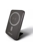 Philips MagSafe Kablosuz Powerbank,5000 mAh,Stand Özellikli,USB-C ve USB-A Çıkışlı,Hızlı Şarj,Li-Po,DLP9701C thumbnail 1