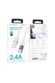 Borofone iPhone ile Uyumlu 2.4A Şarj ve Data Kablo USB to Lightning - 1.2 Metre - BU46 thumbnail 4