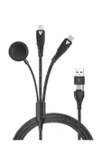 Coverzone 5in1 Şarj Kablo, 100W + 27WPD USB to Type-C Kablo, 120 cm USB to Type C / Lightning ZR792 - 7
