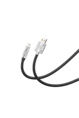 Xo -NB227 IP Siyah USB Lightning 6A Apple Iphone Ipad Silikon Şarj Kablosu thumbnail 1