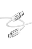 Borofone iPhone ile Uyumlu 60W Şarj ve Data Kablo Type-C to Type-C - 1 .2 Metre - BU48 - 3