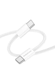 Borofone iPhone ile Uyumlu 60W Şarj ve Data Kablo Type-C to Type-C - 1 Metre - BX103 thumbnail 1