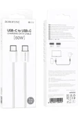 Borofone iPhone ile Uyumlu 60W Şarj ve Data Kablo Type-C to Type-C - 1 Metre - BX103 thumbnail 4