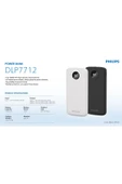 Philips PowerBank 10000 mAh 3.7V,3 Port, 22.5W Hızlı Şarj, USB-C ve 2x USB-A, Korumalı Şarj, DLP7712 - 2