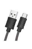 Borofone iPhone ile Uyumlu 3.0A Şarj ve Data Kablo USB to Type-C - 1 Metre - BX52 - 1