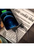 Coverzone iPhone ile Uyumlu 2.4A Şarj ve Data Kablo USB to Lightning - 1 Metre - BX52 thumbnail 2