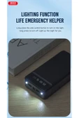 Xo PR164 PowerBank 30000 mAh,Led Gösterge,5 Cihaz Şarj,Entegre 3'lü Kablo Lightning,Micro USB,Type-C - 6