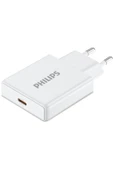 Philips Type-C Hızlı Şarj Adaptörü,33W PowerDelivery 3.0 + QuickCharge 3.0,Akım Korumalı,Slim Şarj,DLP4311C - 1