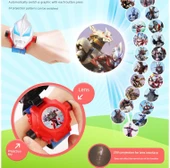 Çocuklar için Dönüşen Robot Saat Oyuncağı - Buz ve Kar Prensesi - 24 HD Figür + Flip - 10
