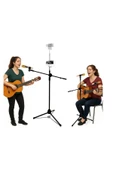 Coverzone 190cm Maksimum Uzunluk 2in1 Mikrofon ve Tablet Stant Katlanabilir Açısı Ayarlanabilir - Model 103SP - 8