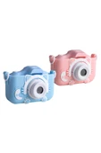Xo XJ01 Mini Dijital Oyunlu Çocuk Kamerası,Ön/Arka Kamera,8X Zoom,1080P,Oyunlu,Renkli Çerçeveli,Silikon - 6