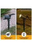 Coverzone 1 Adet Solar Enerjili Bahçe Rgb Işıklandırmak Için Lamba Dış Mekan Uygun Güneş Enerjili Işık Sbrgb-1 thumbnail 5
