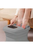 Coverzone Ayak Spa ve Masaj Taşınabilir Katlanabilir Ayak Küveti Sabit Sıcaklık Kontrolü Masajı YB-7012 Gri - 1