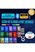 Xo Ultra HD Galaksi Yıldız Projeksiyon Lambası 14 Renkli Işık,Bluetooth Hoparlör,200Lm,Kumandalı YH12 - 1