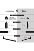 Coverzone 180cm Maksimum Uzunluk 2in1 Mikrofon ve Telefon Stant Katlanabilir Açısı Ayarlanabilir - Model 103 - 6