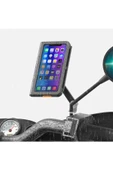 Coverzone Bisiklet Motosiklet ve Scooter Dikiz Ayna Uyumlu Telefon Tutucu Universal Modellere Uyumlu PB08 - 1
