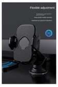 Coverzone Profesyonel Vantuzlu Araba Araç İçi Akrobat Telefon Navigasyon Araç İçi Telefon Tutucu Y04-G thumbnail 3