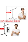 Coverzone 180cm Maksimum Uzunluk 2in1 Mikrofon ve Telefon Stant Katlanabilir Açısı Ayarlanabilir - Model 103 - 8
